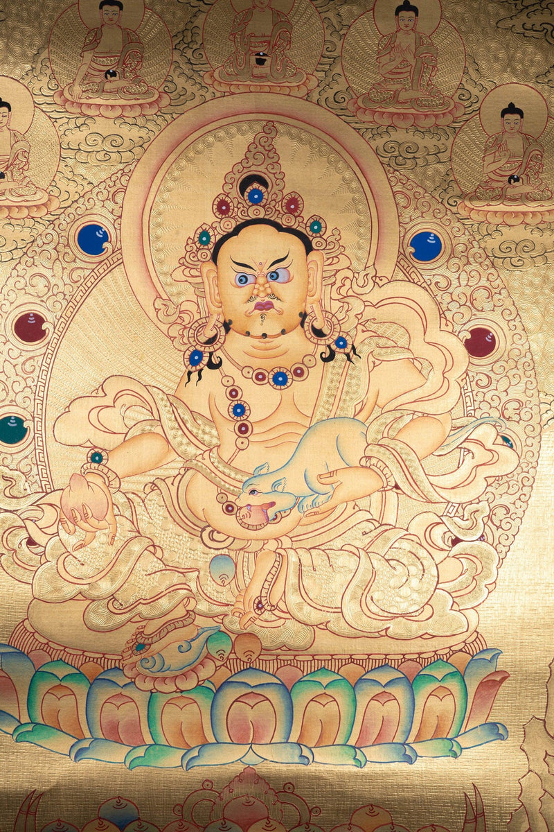 Jambhala Lyap Thangka painting - Himalayas Shop