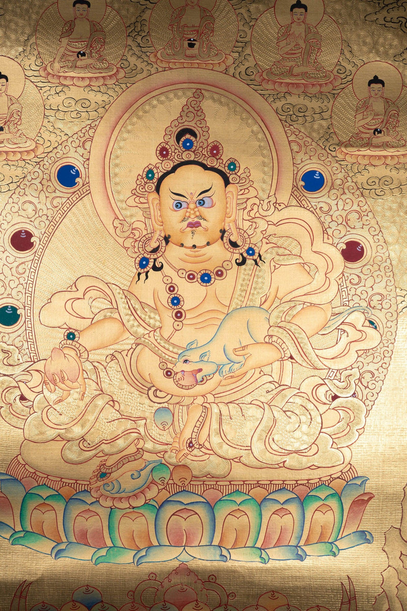 Jambhala Lyap Thangka painting - Himalayas Shop