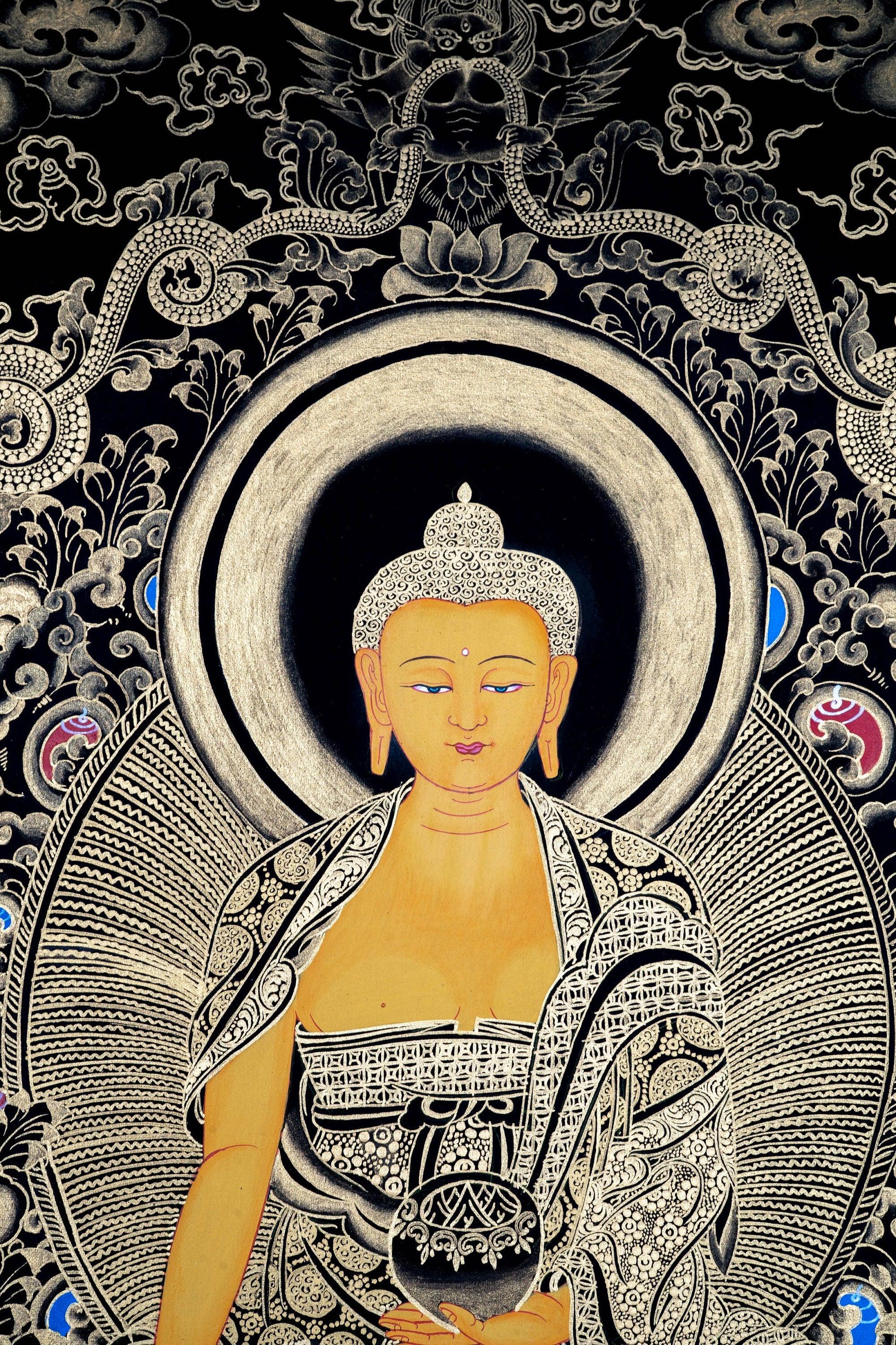 Shakyamuni Buddha Thangka Painting - Himalayas Shop