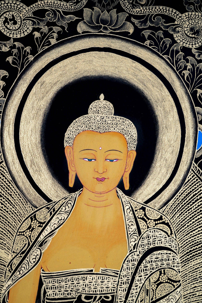 Shakyamuni Buddha Thangka Painting - Himalayas Shop