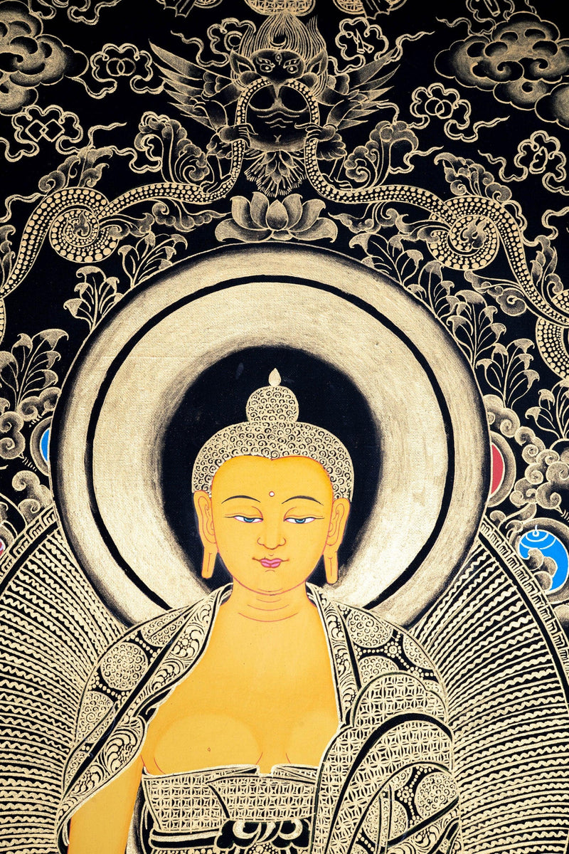 Shakyamuni Buddha Thangka Painting - Himalayas Shop