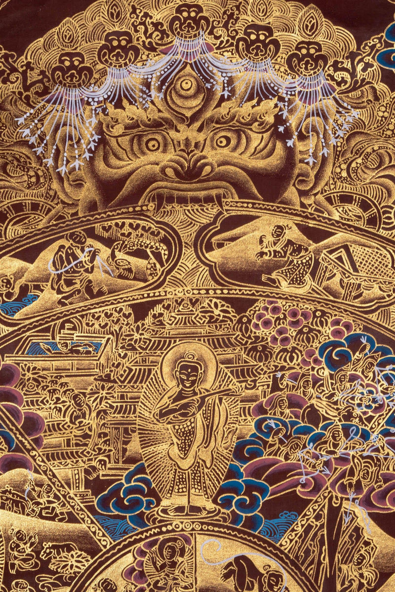 Wheel of Life Thangka Painting - Himalayas Shop