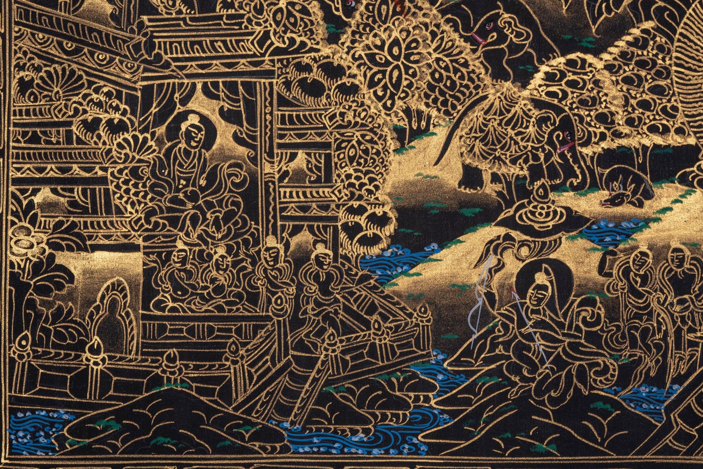 Thangka of Buddha Enlightenment - Himalayas Shop