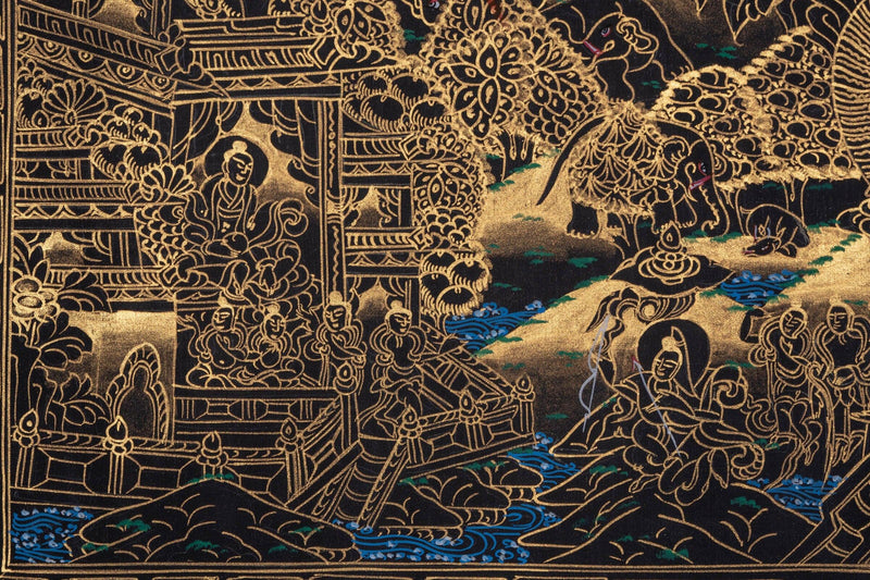Thangka of Buddha Enlightenment - Himalayas Shop