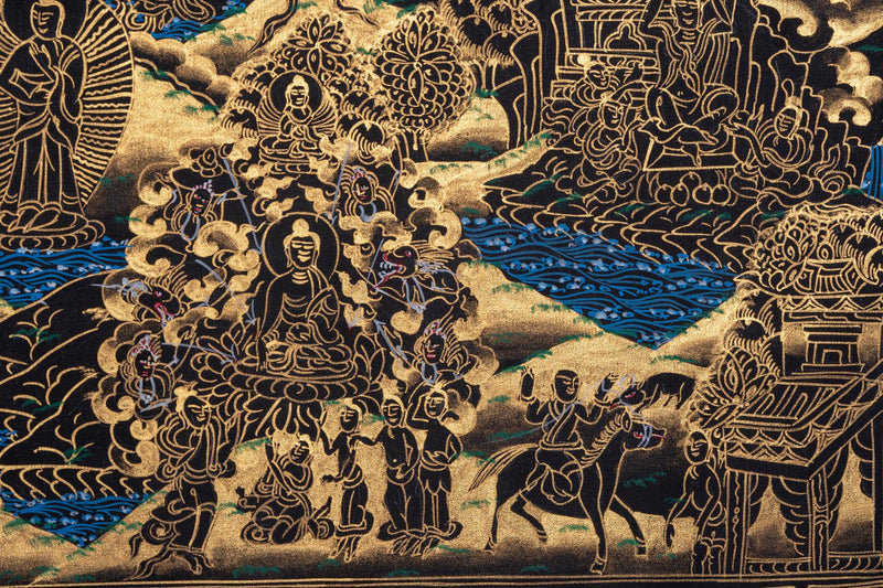 Thangka of Buddha Enlightenment - Himalayas Shop