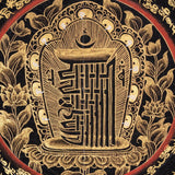 Mantra Mandala Thangka with Dragon Borders - Himalayas Shop