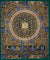 Om Mantra Mandala with Manjushri Thangka Painting - Himalayas Shop