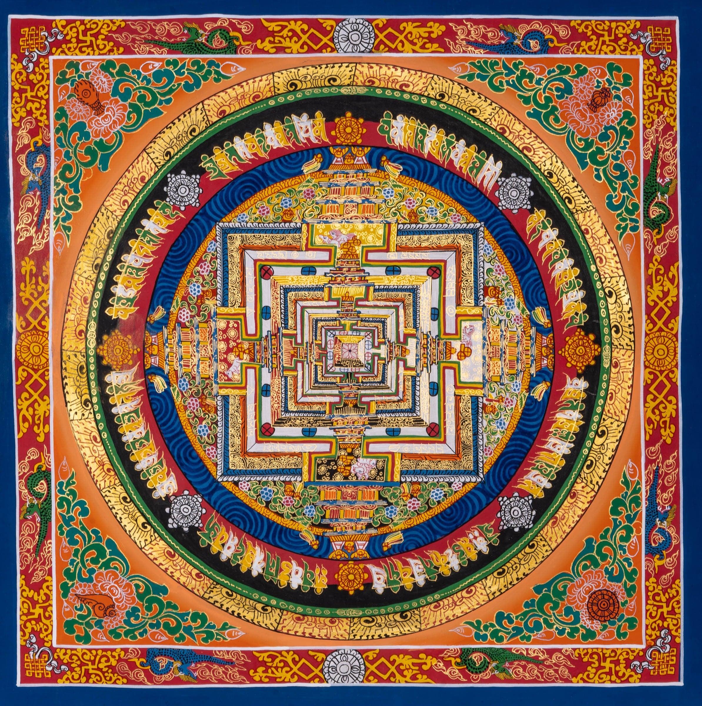 Kalachakra Mandala Thangka Art - Himalayas Shop