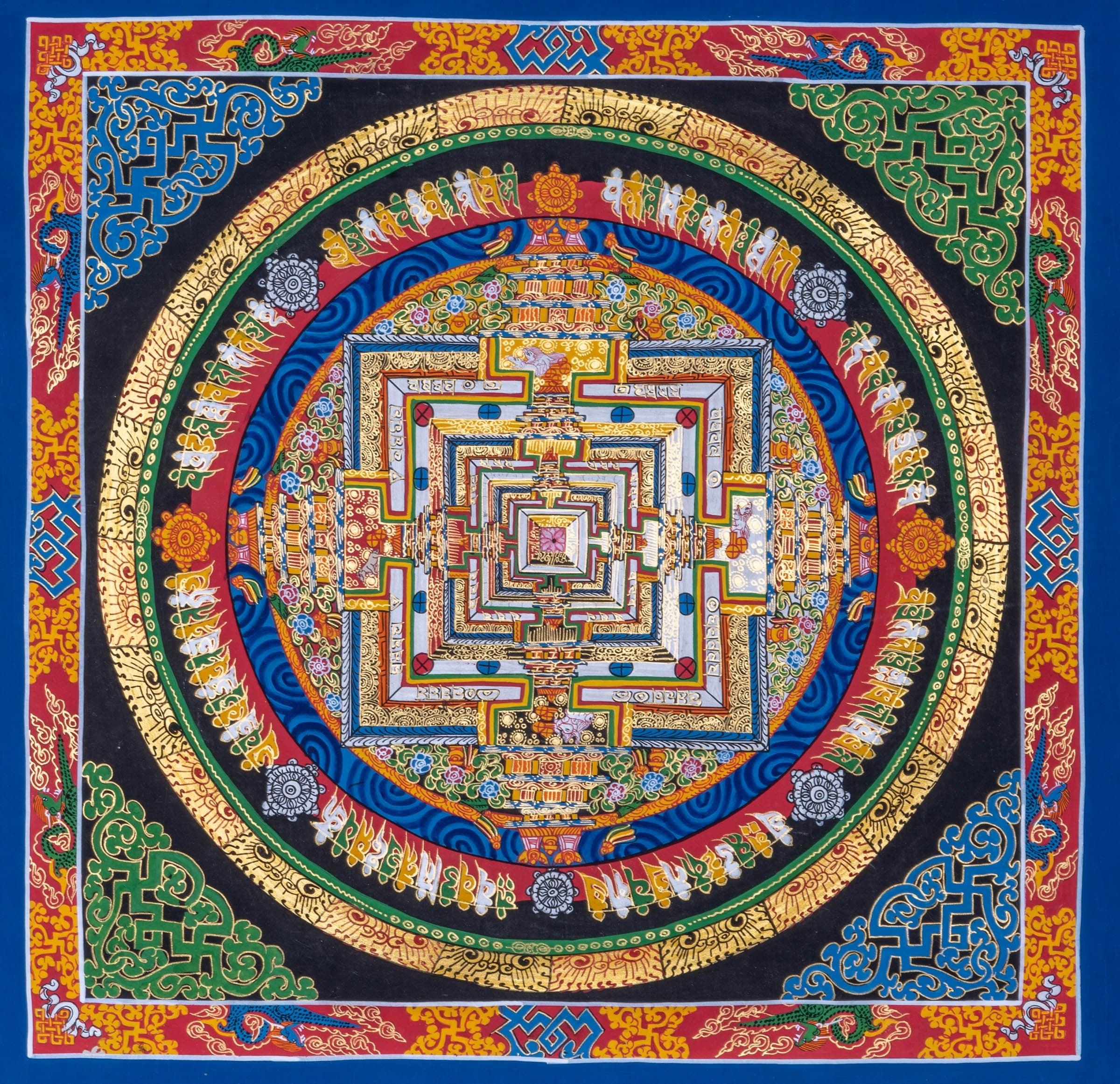 Thangka Art of Kalachakra Mandala - Himalayas Shop
