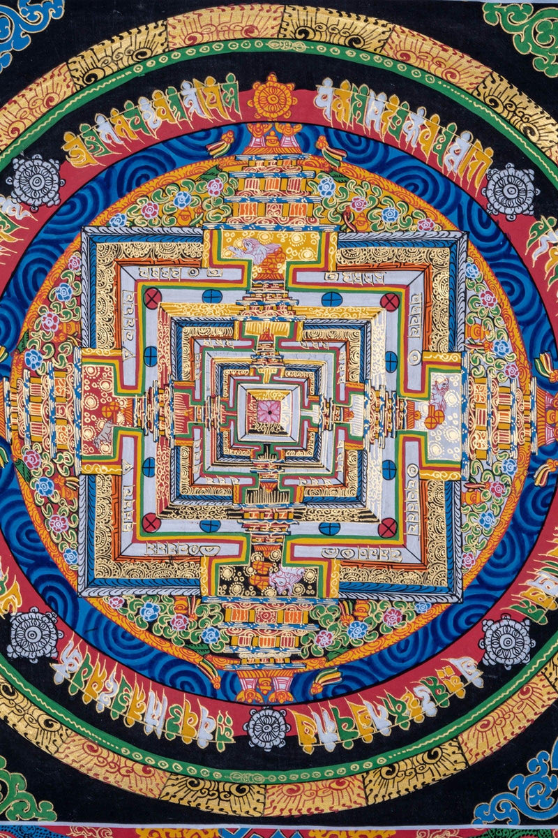 Thangka Art of Kalachakra Mandala - Himalayas Shop