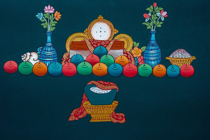 Amitabha Buddha Fine Thangka Painting - Himalayas Shop