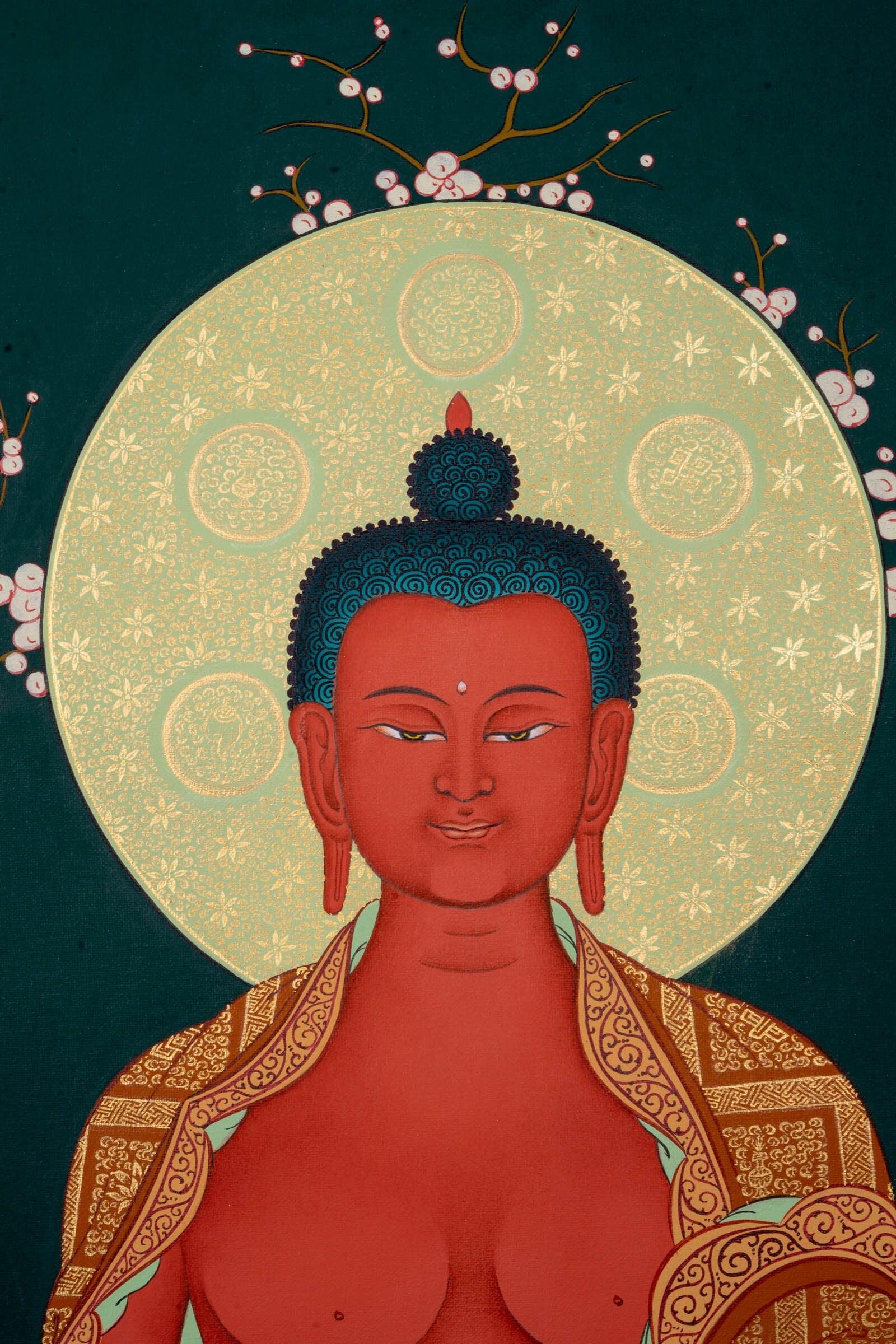 Amitabha Buddha Fine Thangka Painting - Himalayas Shop