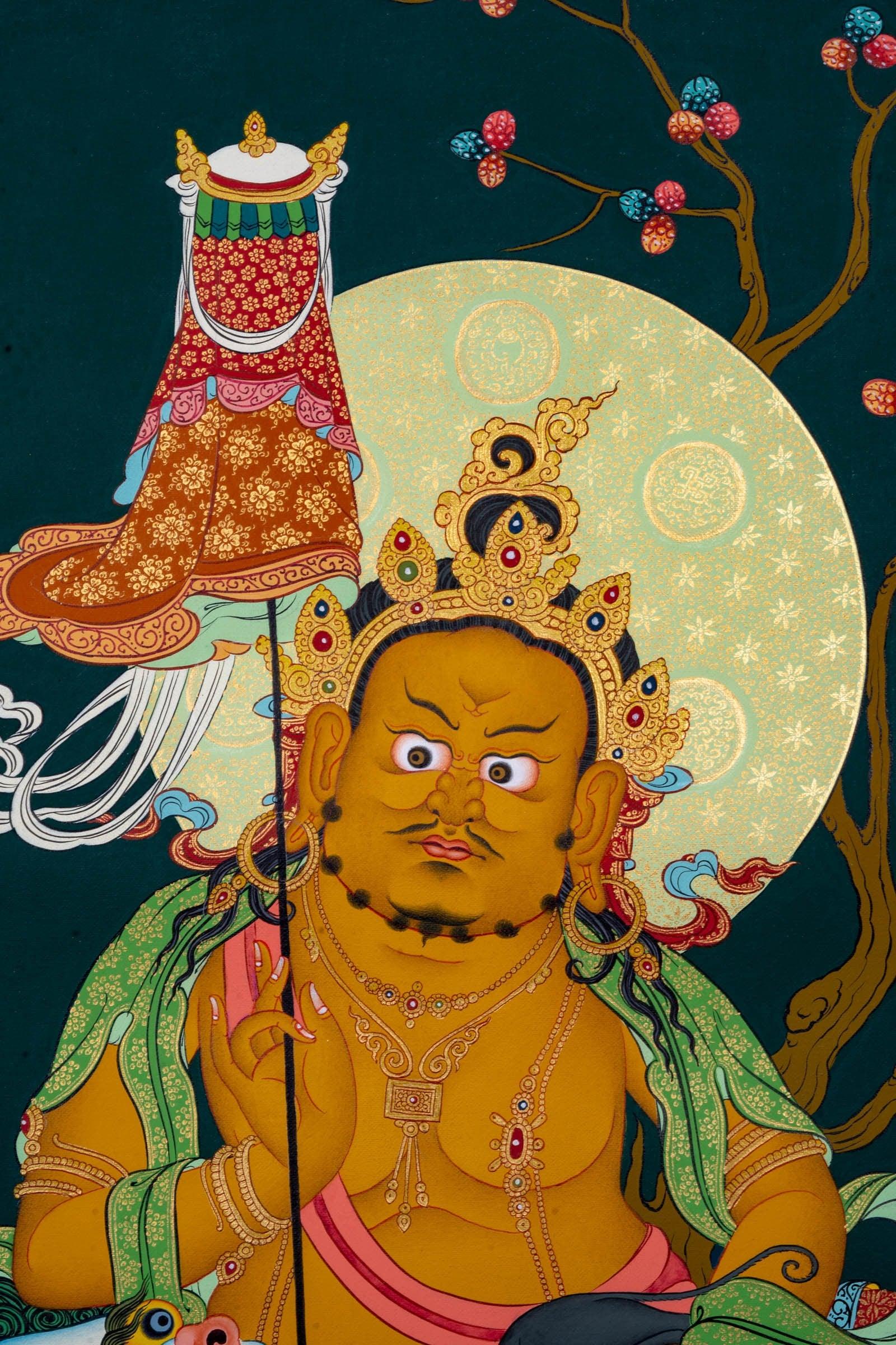 Fine Art Thangka Zambala - Himalayas Shop