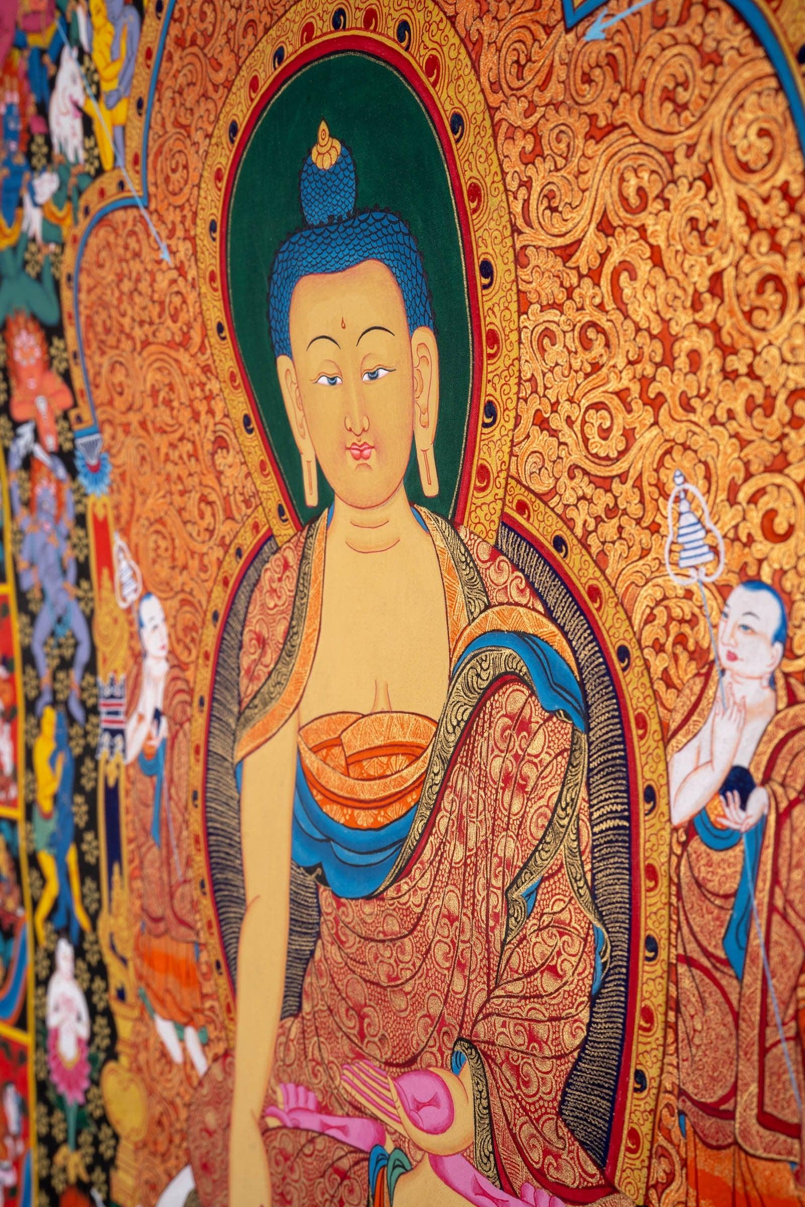 Newari Buddha Tibetan Thangka Art - Himalayas Shop