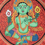Beautiful Green Tara Mandala Painting - Himalayas Shop