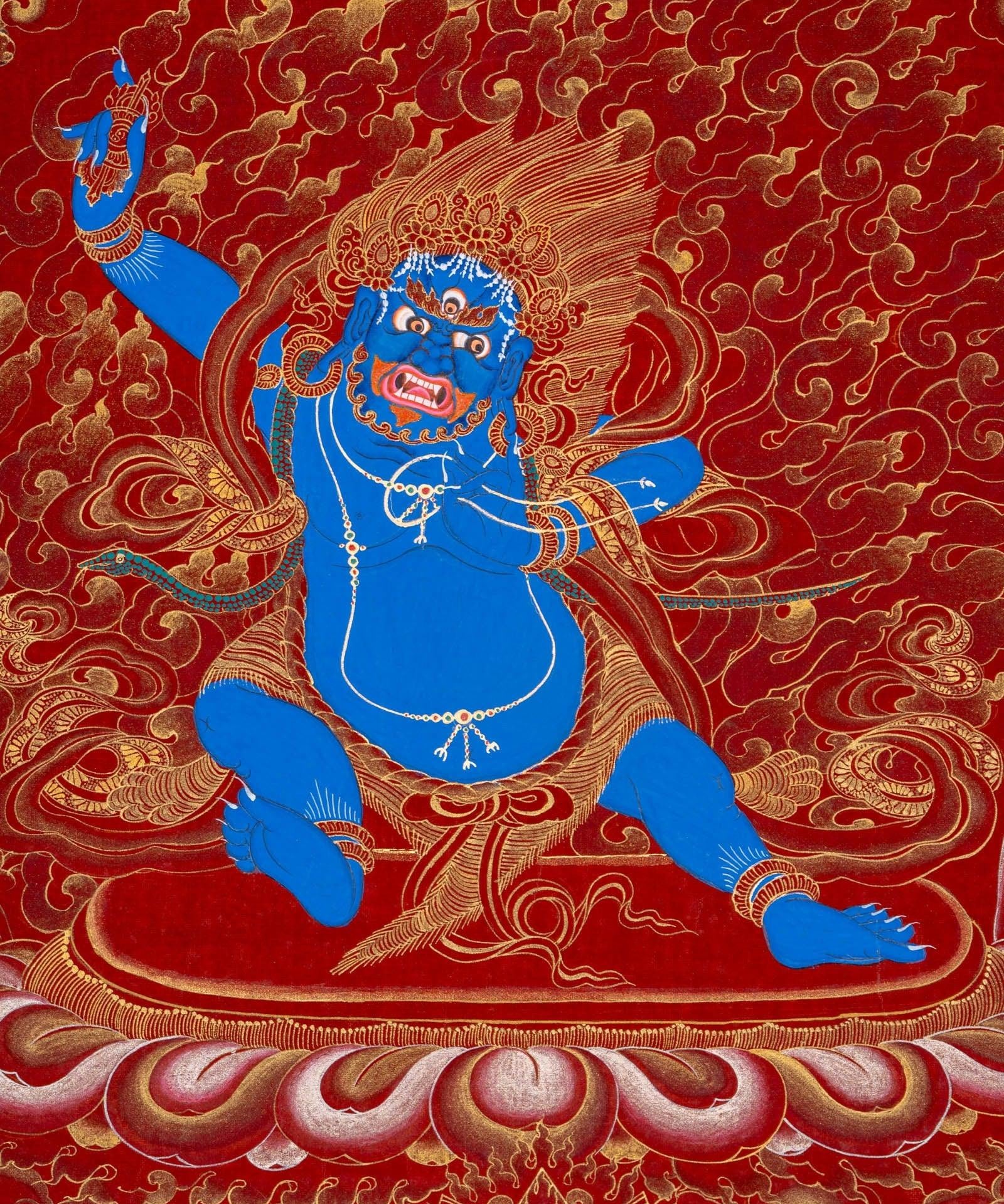 Bajrapani Thangka Painting - Himalayas Shop