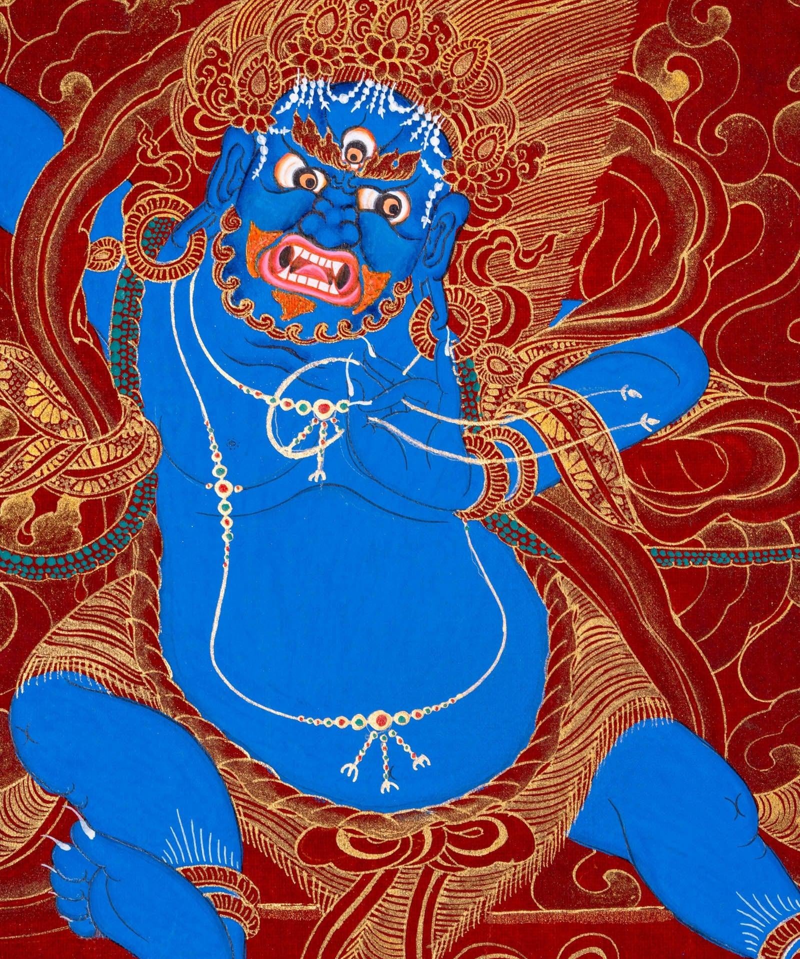 Bajrapani Thangka Painting - Himalayas Shop