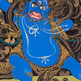 Vajrapani wrathful deity thangka painting