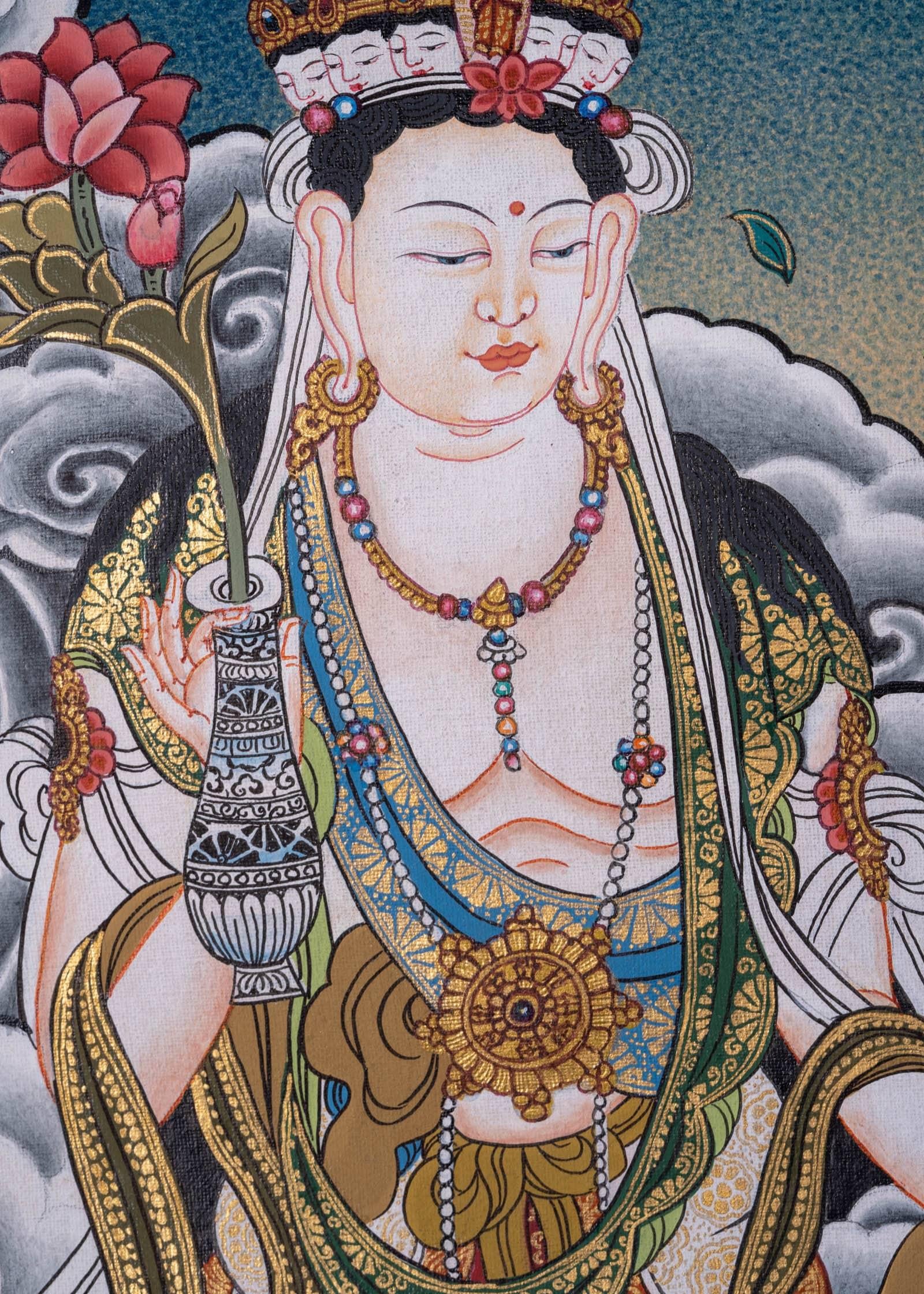 Chinese Tara Thangka Painting - Himalayas Shop