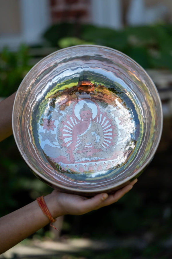 Shakyamuni Buddha Carved Singing Bowl - Himalayas Shop