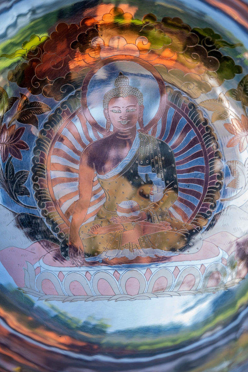 Shakyamuni Buddha Carved Singing Bowl - Himalayas Shop