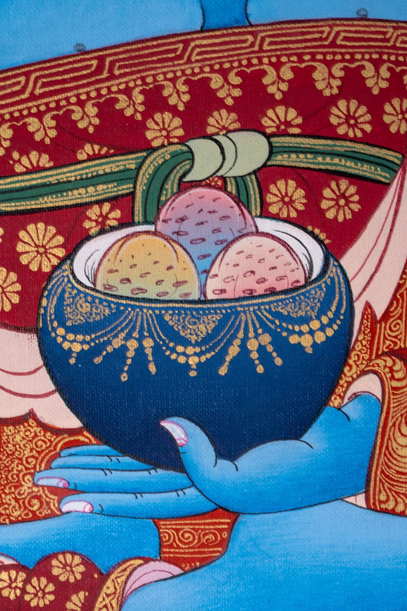 Medicine Buddha Healing Thangka painting