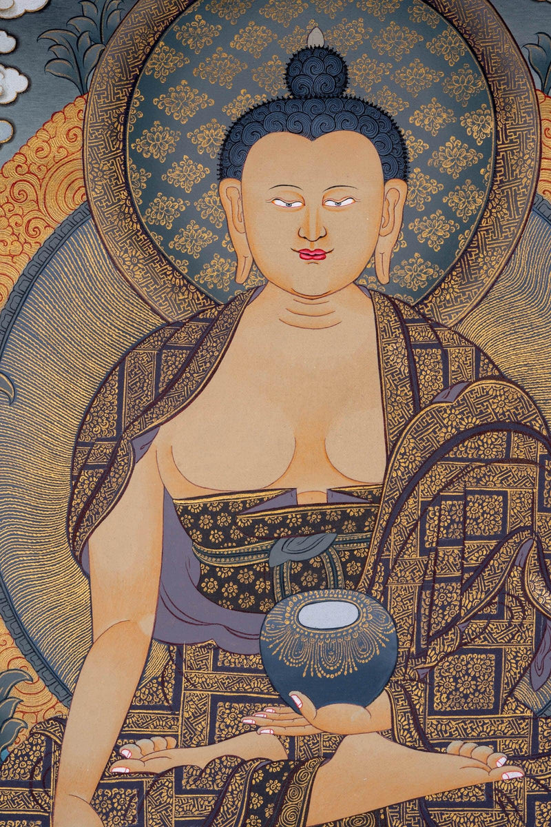 Shakyamuni Buddha thangka painting - Himalayas Shop