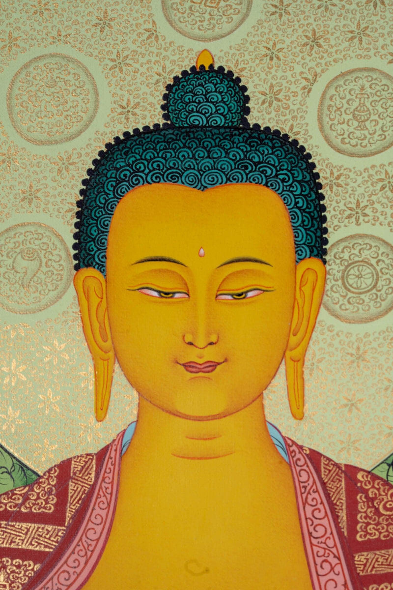 Shakyamuni Buddha thangka painting - Himalayas Shop