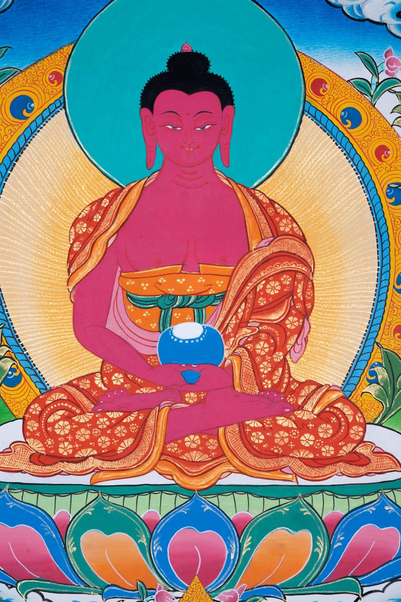 Amitabha Buddha Thangka Painting - Himalayas Shop