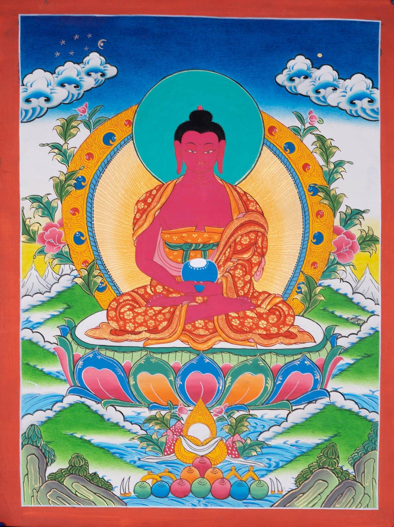 Amitabha Buddha Thangka Painting