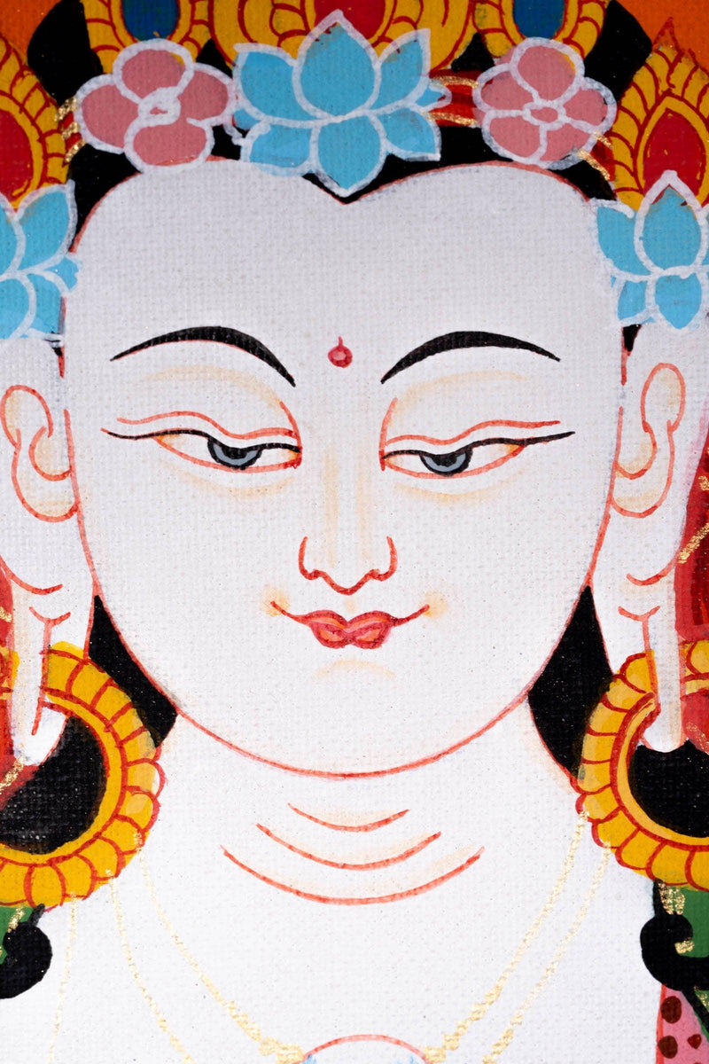Chengresi Bodhisattva Thangka Painting - Himalayas Shop