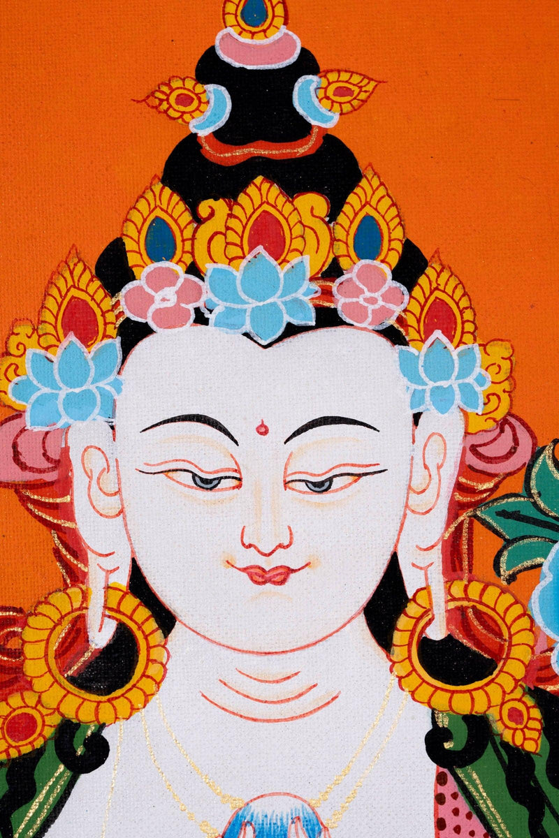 Chengresi Bodhisattva Thangka Painting - Himalayas Shop