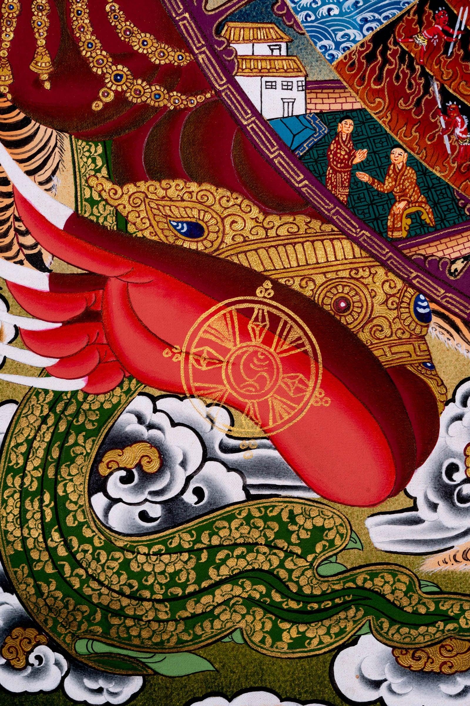 Riduk Wheel of Life Thangka Painting - Himalayas Shop