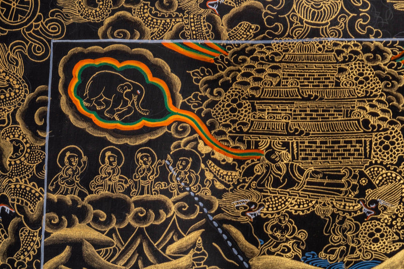 Buddha Enlightenment Thangka - Himalayas Shop