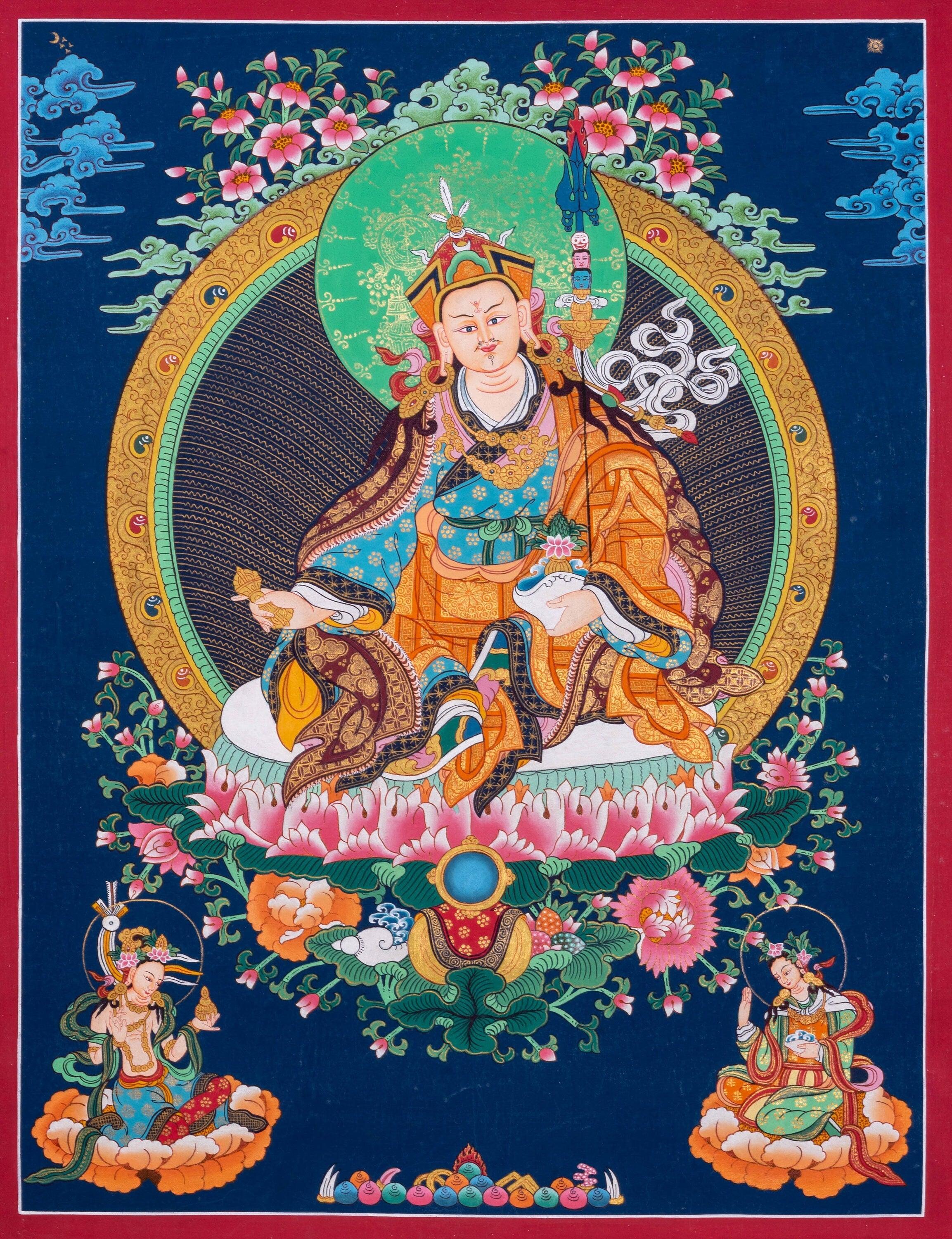 Guru Rinpoche Thangka Painting - Himalayas Shop