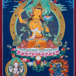 Manjushri Thangka Painting - Himalayas Shop