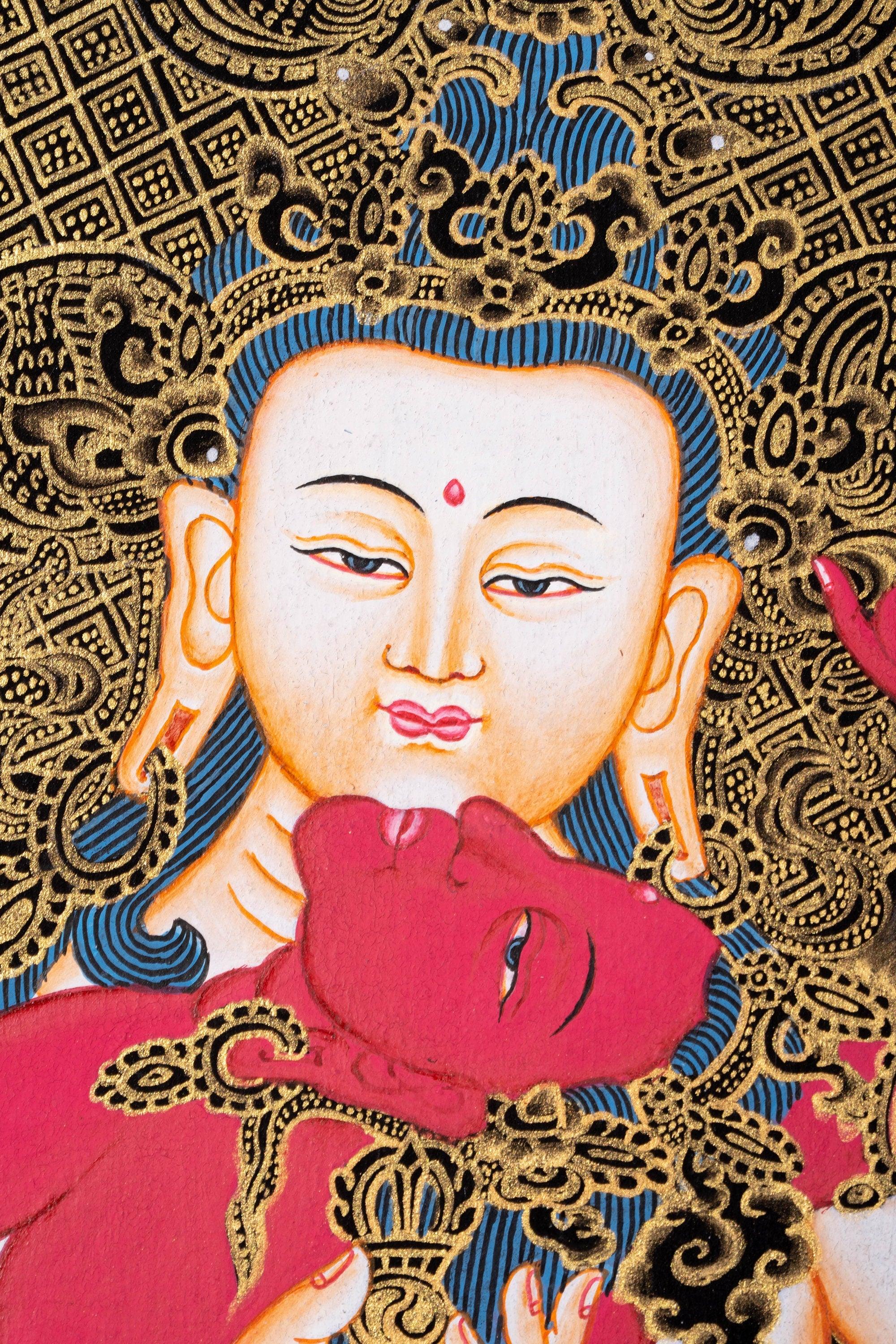 Vajrasattva Shakti Thangka Art - Himalayas Shop