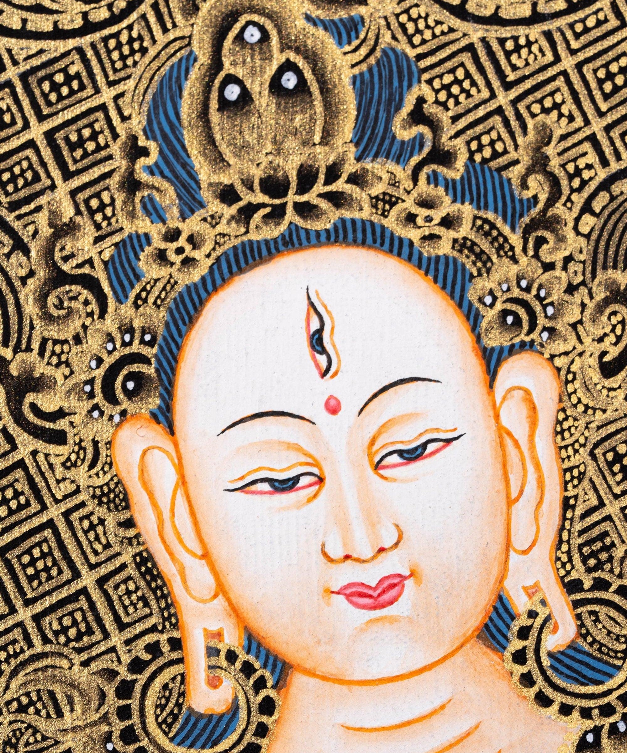 White Tara Thangka Art - Himalayas Shop