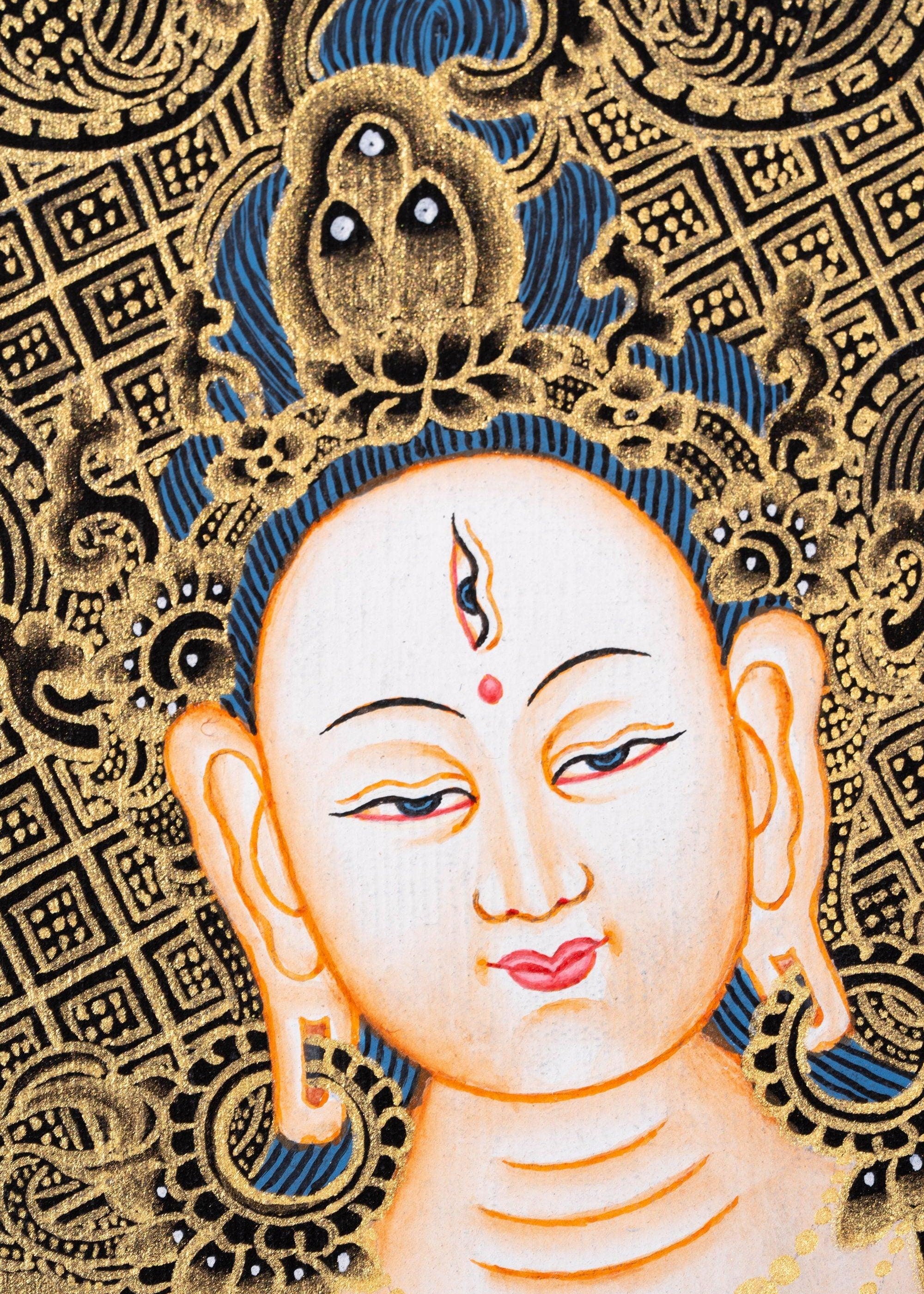White Tara Thangka Art - Himalayas Shop