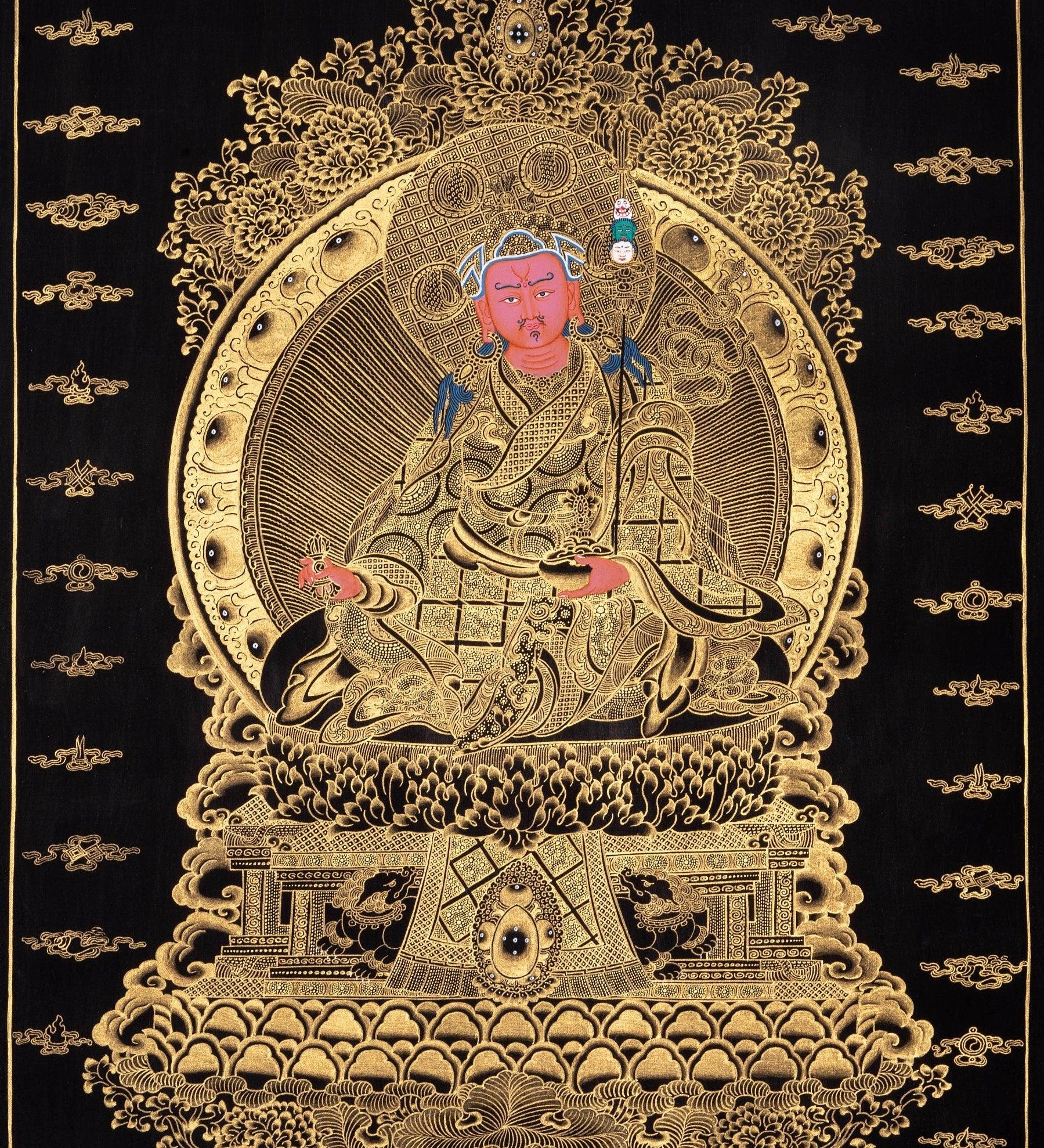 Guru Rinpoche Thangka Painting - Himalayas Shop