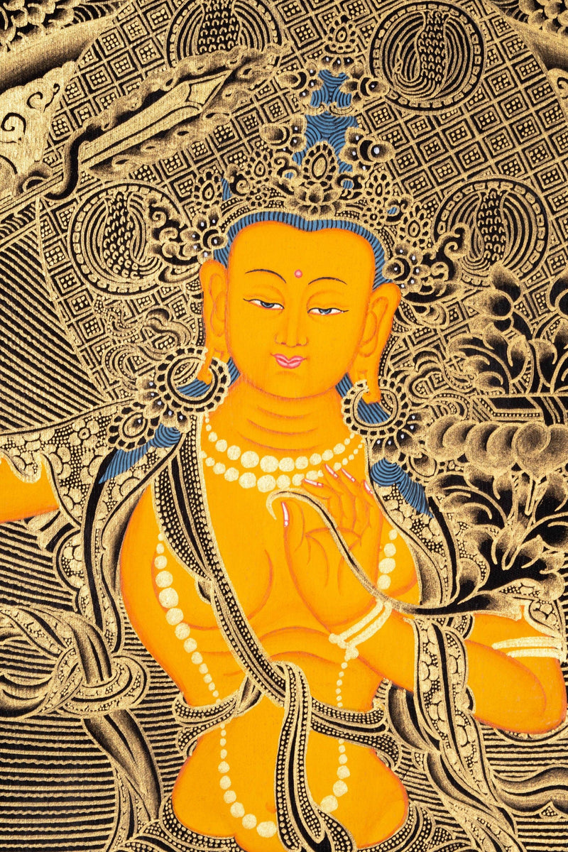 Manjushri Thangka Painting - Himalayas Shop