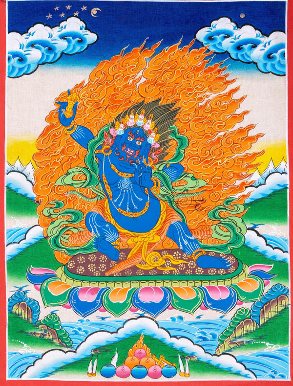 Bajrapani Thangka Painting