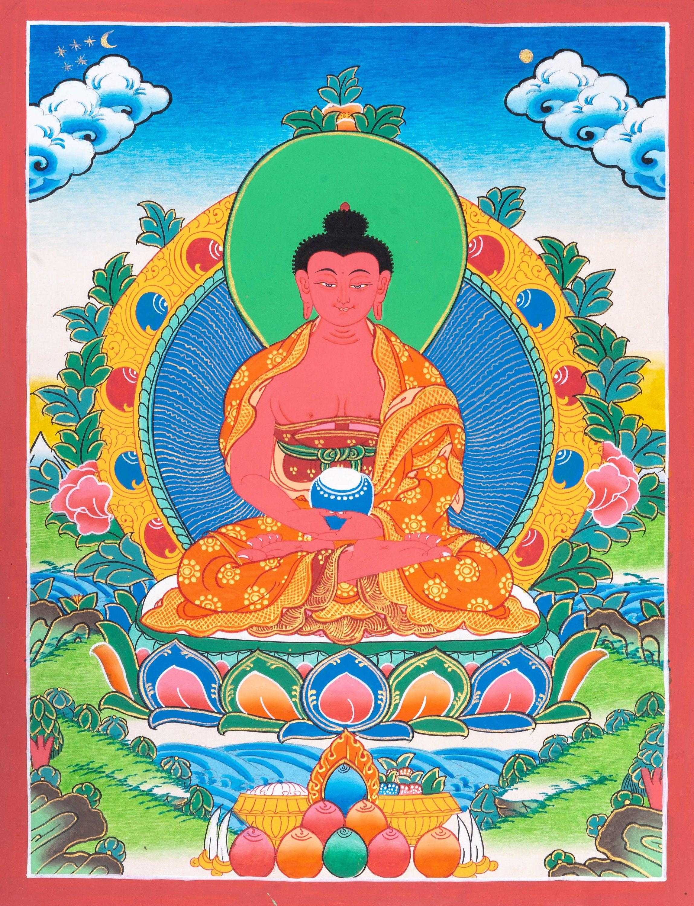 Amitabha Buddha Thangka Painting - Himalayas Shop