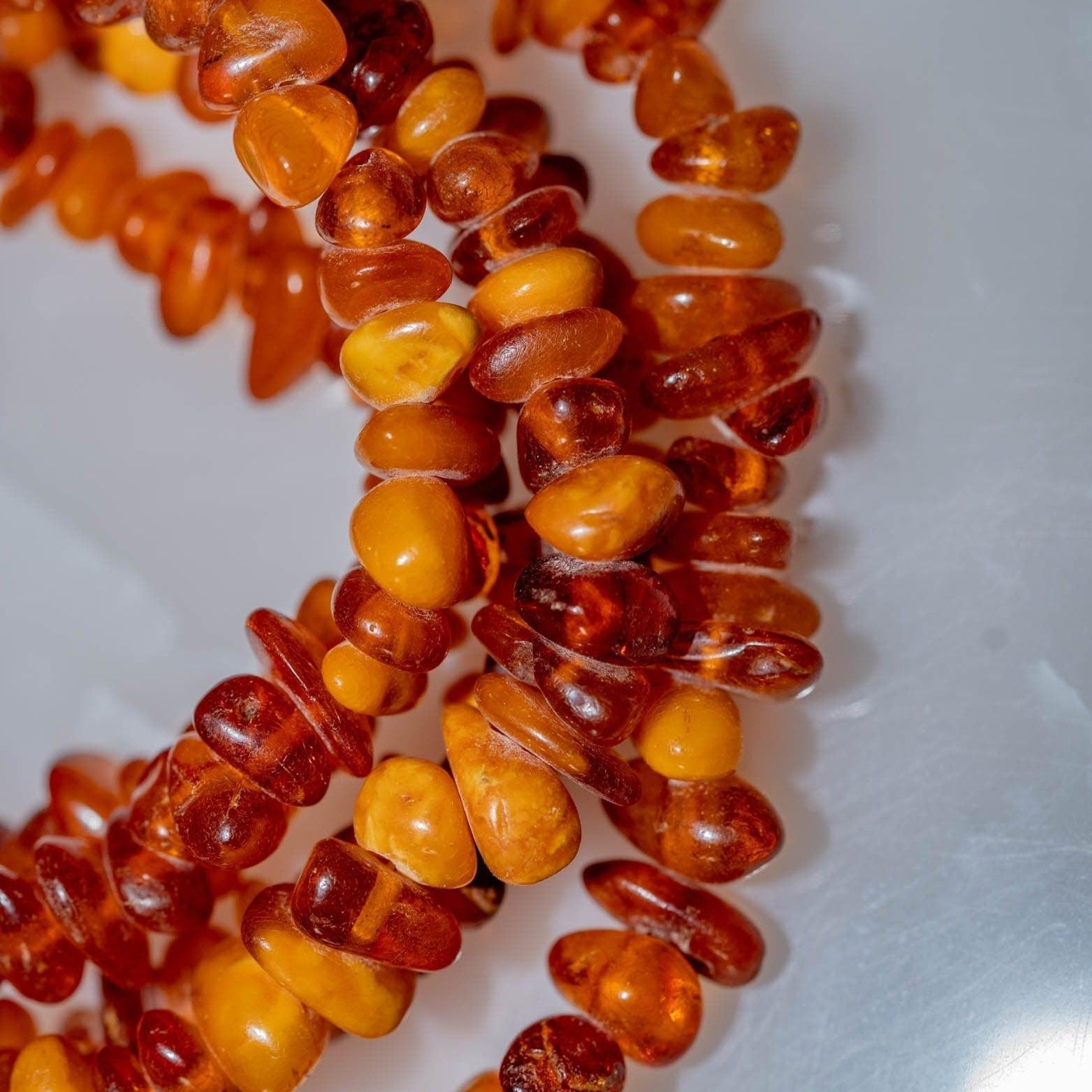 Sacral chakra balance with Amber Necklace for women 