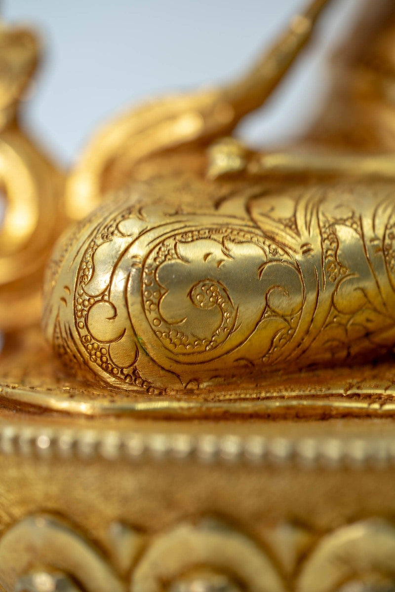 Chenrezig Bodhisattva Gold Plated Statue - Himalayas Shop