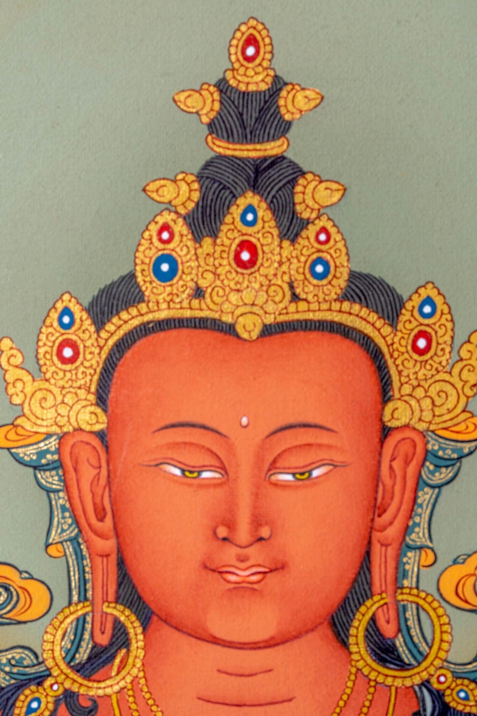 Amitayus Buddha Thangka painting - Himalayas Shop