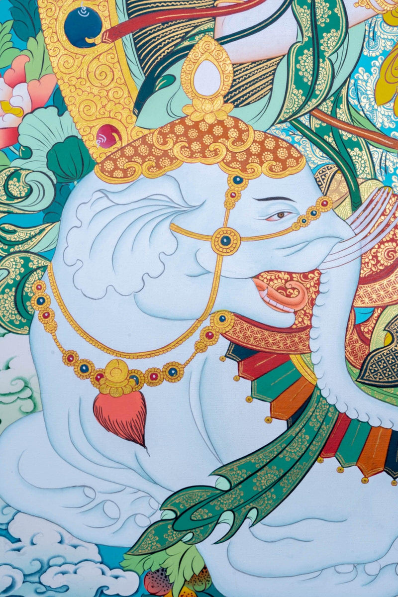 Thangka Painting of Chinese Buddha - Himalayas Shop