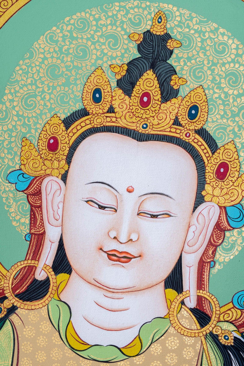 Thangka Painting of Chinese Buddha - Himalayas Shop