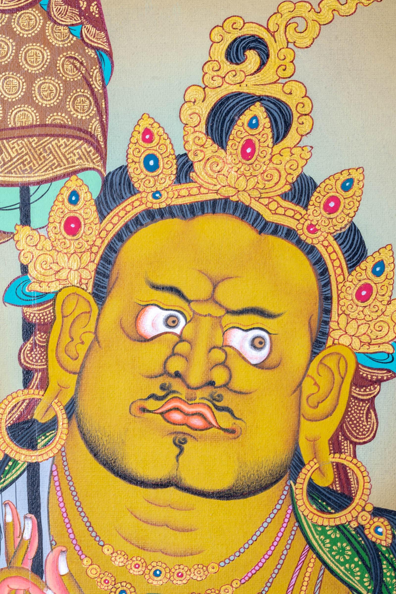 Zambala Thangka Painting - Himalayas Shop