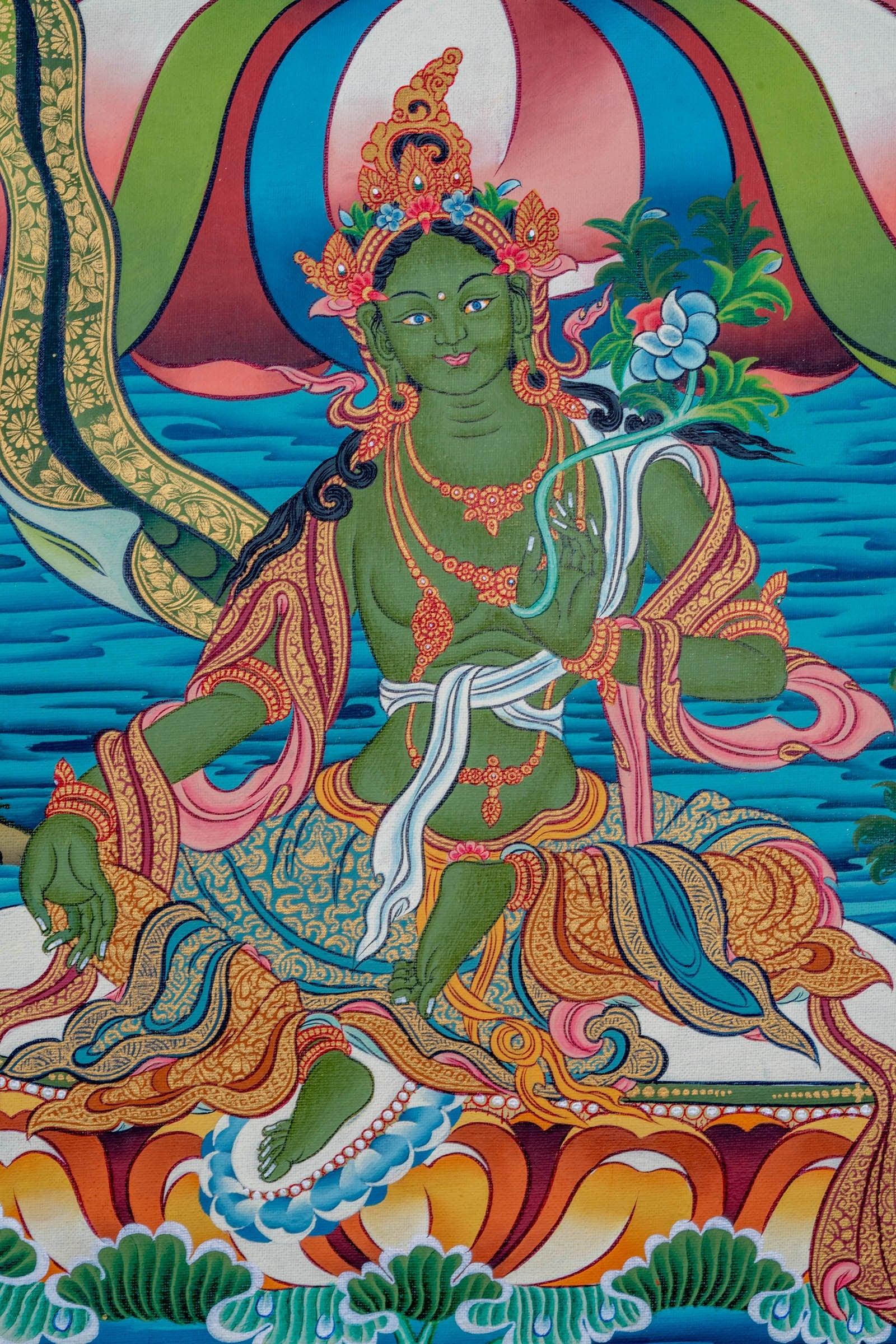 Kuber Thangka or Jambala thangka - Himalayas Shop